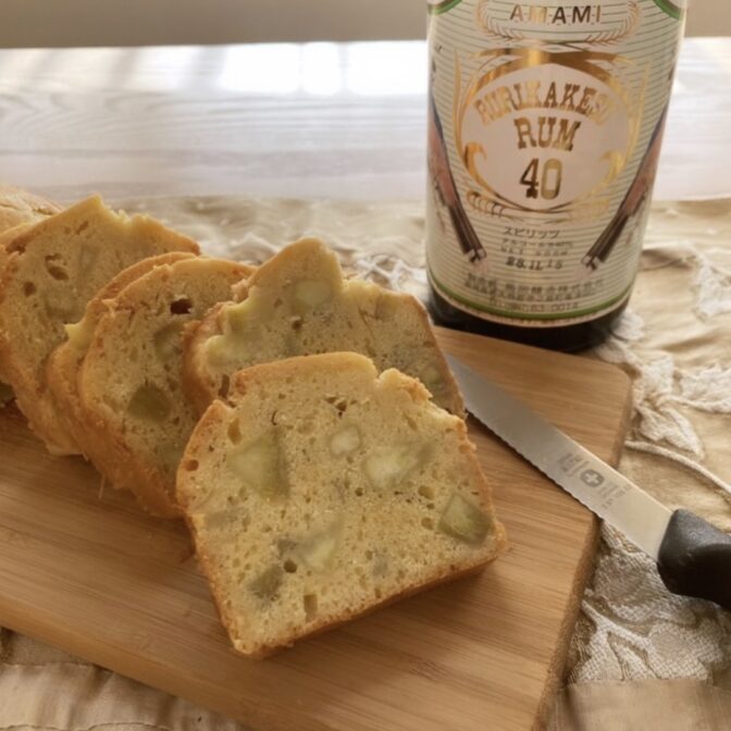 国産ラム酒「ルリカケスラム」を使ったパウンドケーキ